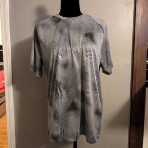 Men's Black and Gray Athletic Striped Shirt